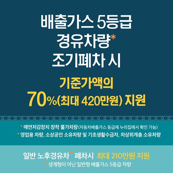 5등급 폐차 지원금