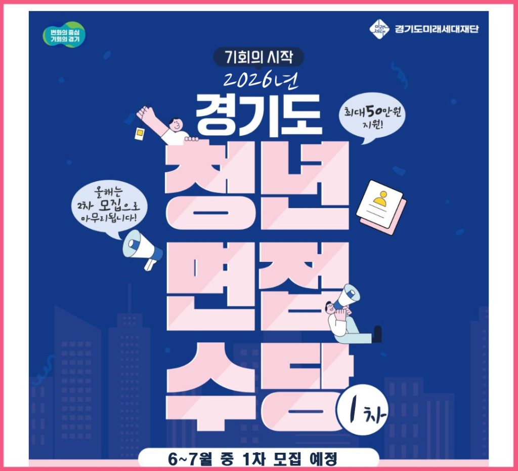 2026 경기도 청년 면접 수당