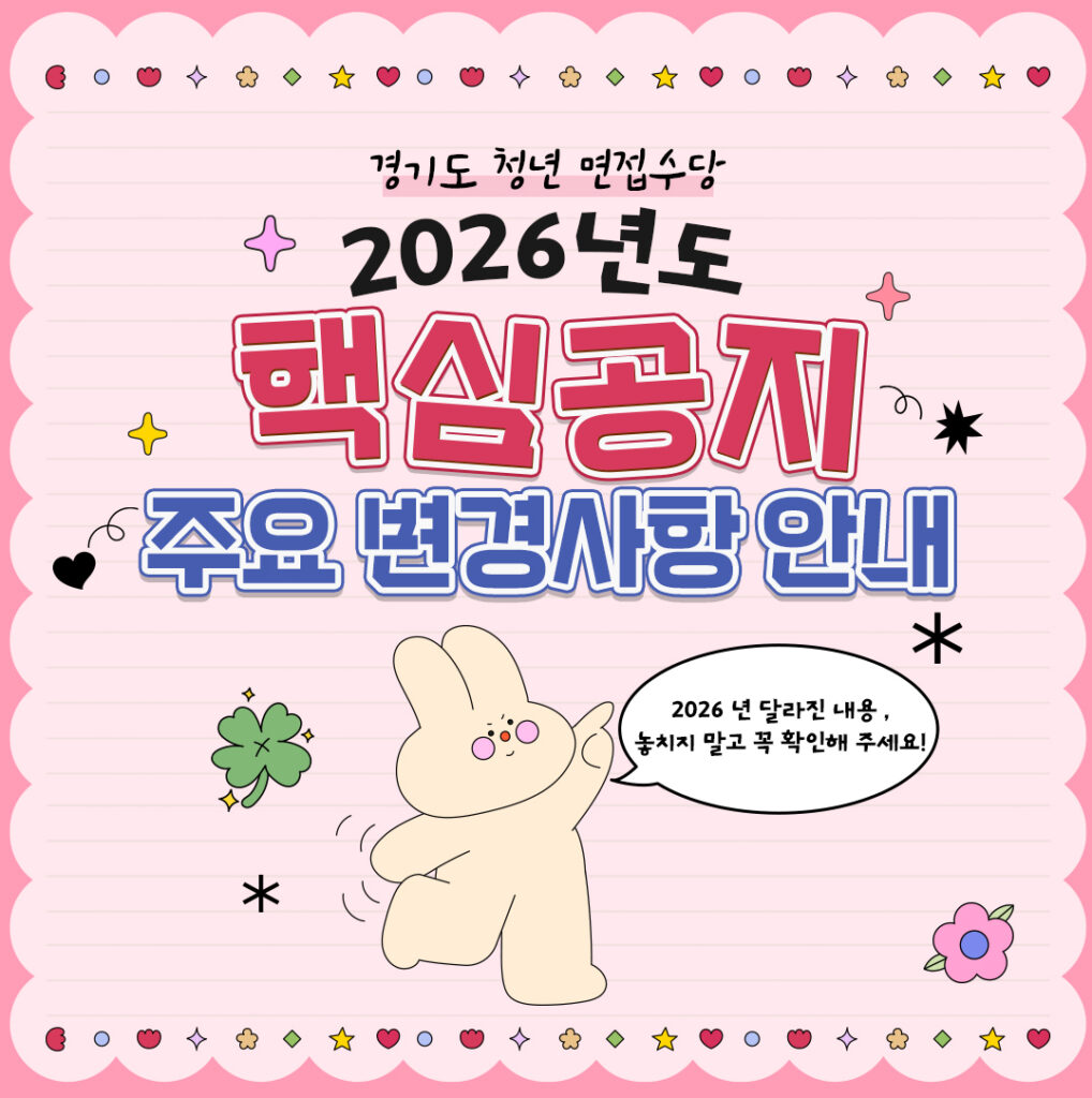 2026 경기도 청년 면접수당